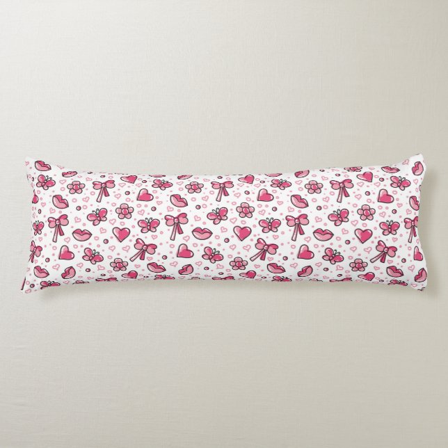 romantic pattern body cushion (Front)