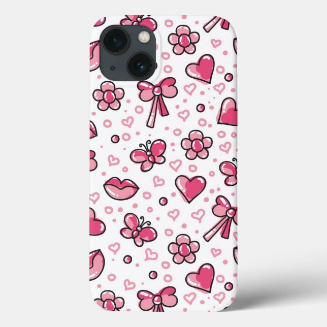 romantic pattern Case-Mate iPhone case (Back)