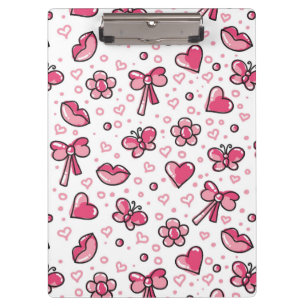 romantic pattern clipboard
