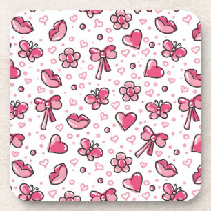 romantic pattern coaster