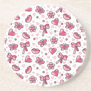 romantic pattern coaster