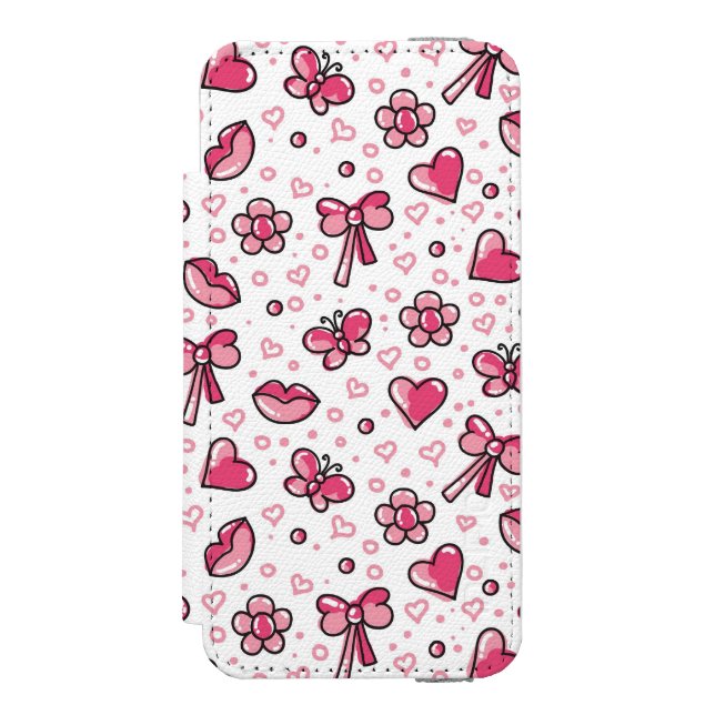 romantic pattern incipio iPhone wallet case (Folio Front)