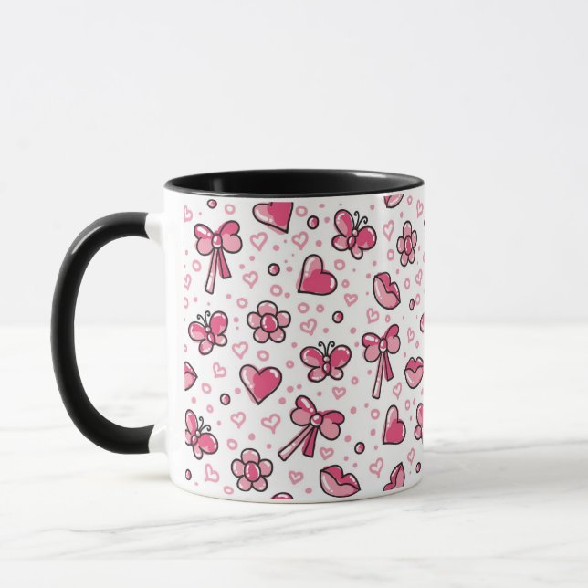 romantic pattern mug (Left)