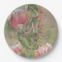 ROMANTIC PEAR CACTUS FLOWER MONOGRAM PARTY