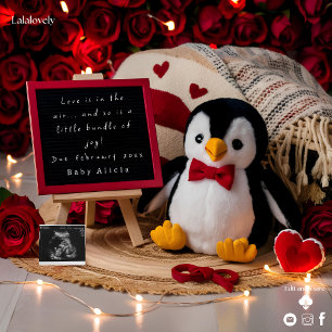 Romantic Penguin Pregnancy Announcement