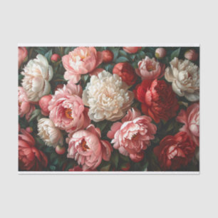 Romantic Peonies Decoupage Tissue Paper