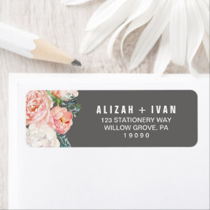 Romantic Peony Flowers   Grey Wedding