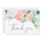Romantic Peony Flowers Thank You Card