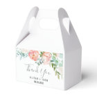 Romantic Peony Flowers Thank You Wedding