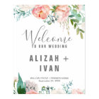 Romantic Peony Flowers Welcome Wedding