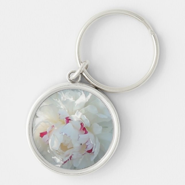 Romantic Peony Keychain (Front)