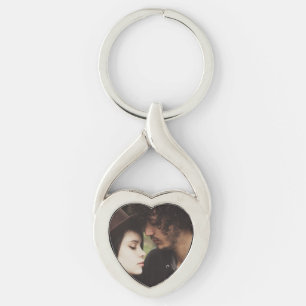 Romantic Personalised Couple's Photo Key Chain