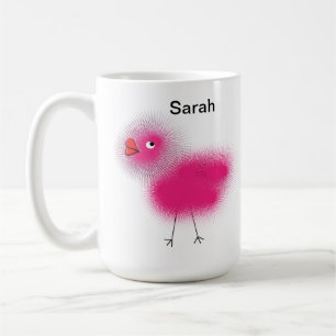 Romantic Personalised Pink Chick I Love You Gift Coffee Mug