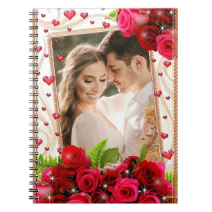Romantic Personalised Spiral Notebook