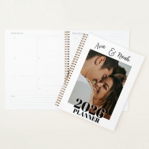 Romantic Personalized Couple  Photo 2026 Gift Planner