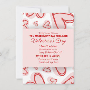 Romantic Personalized Valentine's Day Card 