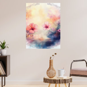 Romantic Petals – Watercolor Floral Poster