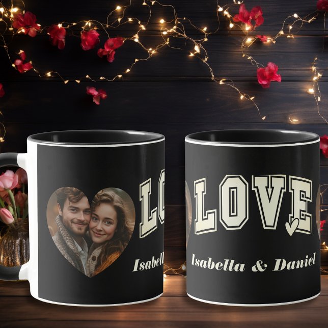 Romantic Photo & Name Love Valentine's  Mug (Romantic Photo & Name Love Valentine's Mug)
