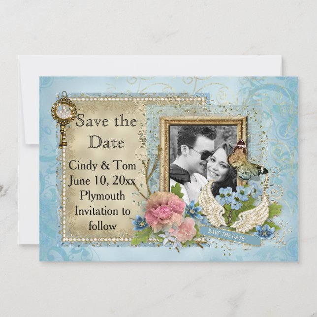 Romantic Photo Save the Date (Front)