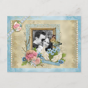 Romantic Photo Save the Date Announcement Postcard