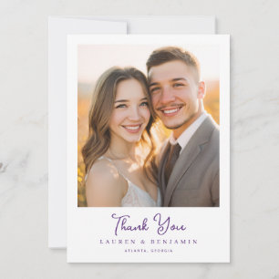 Romantic Photo Thank You Card