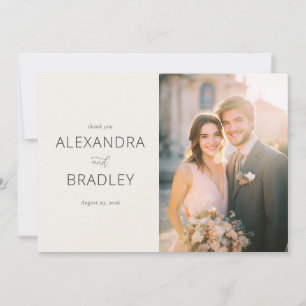 Romantic Photo Thank You Card