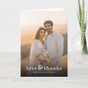 Romantic Photo Thank You Card