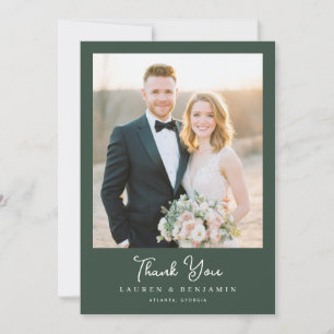 Romantic Photo Thank You Card