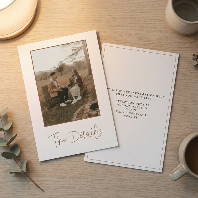 Romantic photo The Details Enclosure Card (Romantic photo The Details Enclosure Card.)