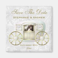 Romantic Photo Wedding Carriage Save the Date