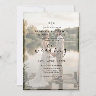 Romantic Photo Wedding Invitation