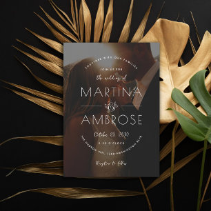 Romantic Photo Wedding Invitation