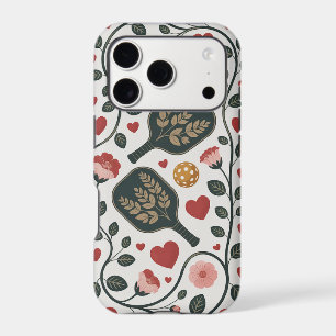 Romantic Pickleball Court With Floral Vines