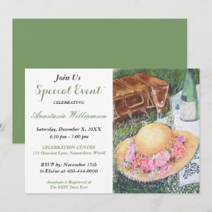 ROMANTIC PICNIC IN THE PARK PARTY INVITE