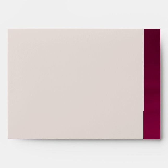 Romantic Pink Blossom Eiffel Tower Wedding Invite Envelope (Front)