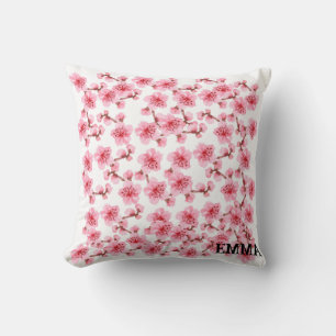 Romantic pink Cherry blosson Cushion
