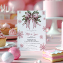 Romantic Pink Christmas Bridal Shower