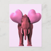 Romantic Pink Elephant