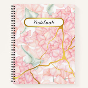 Romantic Pink Floral  Notebook