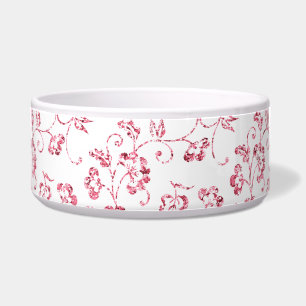 Romantic Pink Glitter Floral