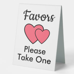 Romantic Pink Heart Wedding Favour