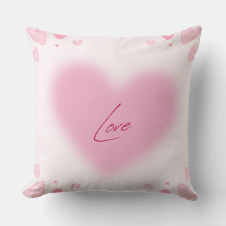 Romantic Pink Hearts Design | Modern Love  Cushion