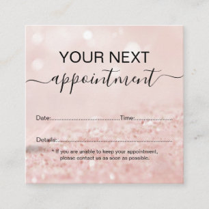 Romantic pink light effect glitter appointment ca