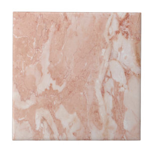 Romantic pink marbling pattern tile
