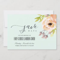 ROMANTIC PINK PEACH BLUSH PURPLE SKY BLUE FLORAL