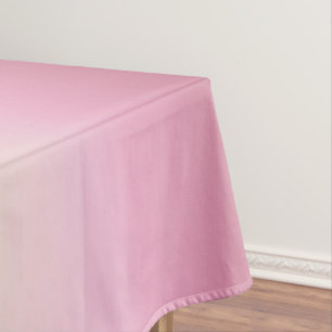 Romantic Pink & Pretty Ivory Cream Gradient Ombre Tablecloth
