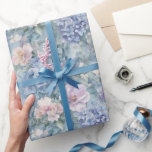 Romantic Pink Purple Floral Wedding Wrapping Paper<br><div class="desc">Romantic Pink Purple Floral Wedding</div>