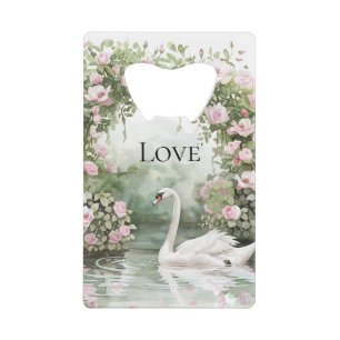Romantic Pink Roses Swan Lake Floral