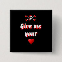 Romantic Pirate and Vaentines love hearts
