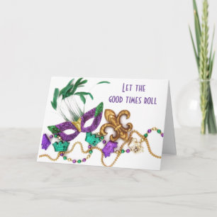 ROMANTIC PLANS FOR ***MARDI GRAS*** CARD